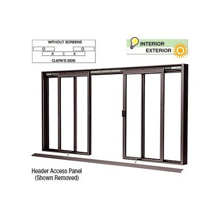 Buy DW3400DU CRL Duranodic Bronze DW Series Four Panel Manual Deluxe ...