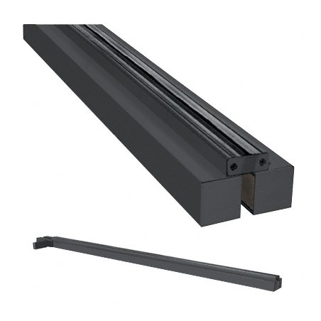 Buy FH4FGWBLCD CRL Black Powder Coated Custom Size Double Door Glass-to ...